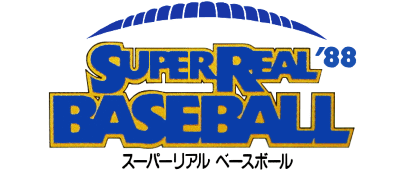 Super Real Baseball '88 logo for Famicom